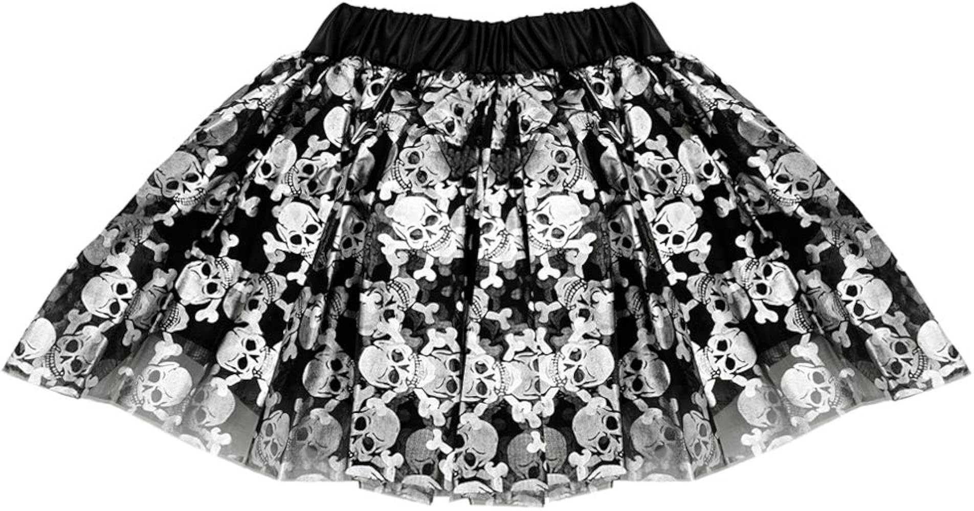 Amazon.com: SeasonsTrading Skull Crossbones Tulle Tutu Lined Skirt